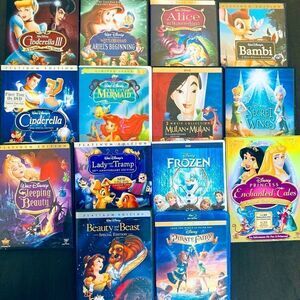 Disney Princess 11 Movie DVD Lot